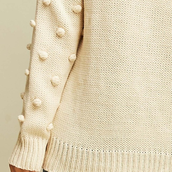 Pom Pom ivory sweater - Picture 7 of 8